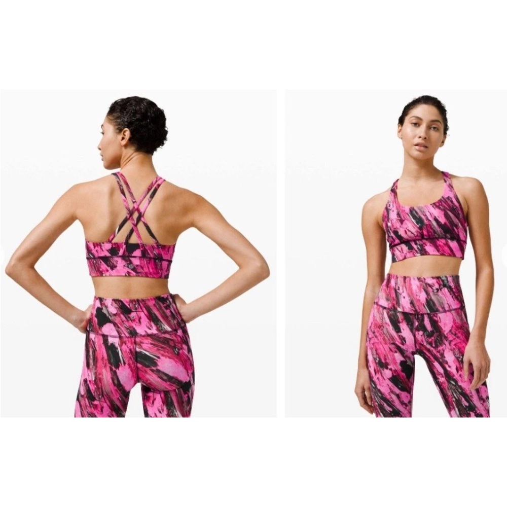 Lululemon longline energy sports bra size 10 incentive refresh multi